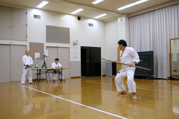 平野さん　棒基本　20111106昇級・昇段審査